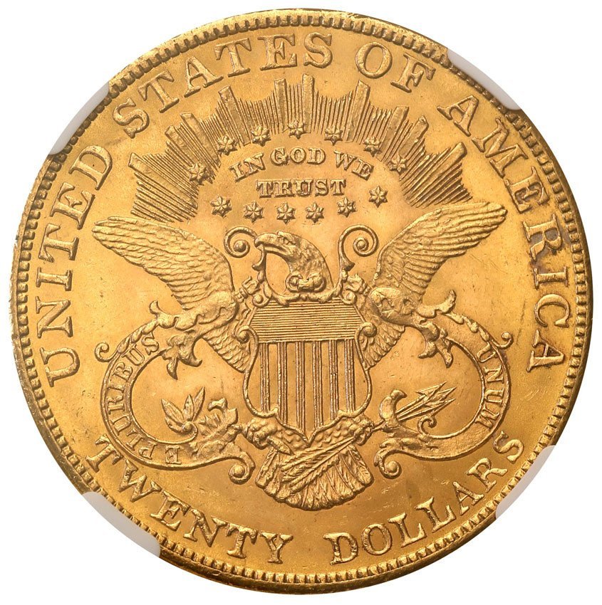 USA. 20 dolarów 1903 Filadelfia NGC MS64